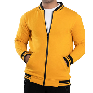Veste de baseball courte personnalisée, style décontracté, avec lettrage brodé, veste varsity de haute qualité pour hommes - Product Image 1