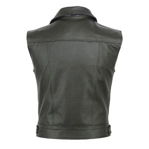 Chaleco de Cuero Premium para Hombre, Chaleco de Motociclista sin Mangas, Logotipo Personalizado, Fabricación OEM ODM en Pakistán - Product Image 6