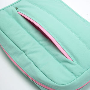 Sac cosmétique en nylon résistant à l'eau léger et durable pliable portable mode capacité moyenne fermeture à glissière - Product Image 4