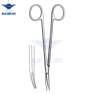 Tijeras Quirúrgicas Reynolds de 18 cm (7 Pulgadas), Curvas, de Acero Inoxidable Reutilizables, para Cirugía General, Plástico y Tejidos Delicados - Product Image 3