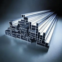 Tube carré sans soudure en alliage d'aluminium 6063 de petite section, série 6000, de haute qualité, en gros, avec services de cintrage et de découpe