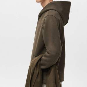 Sweat à capuche oversize décontracté en molleton français 100% coton, imprimé et brodé, avec logo frontal, teinture unie, écologique, pour homme - Product Image 6