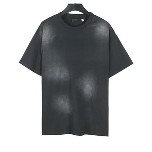 Camiseta Oversize con Diseño de Logotipo Personalizado, Camiseta Vintage de Talla Grande con Gráficos Personalizados, Camisetas de Algodón Grueso con Lavado Ácido para Hombre - Product Image 5