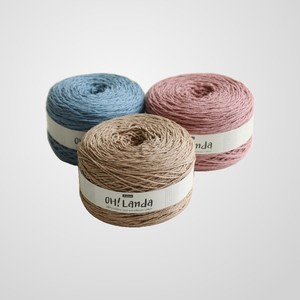 ไหมพรมถักโครเชต์ OH Landa ไหมพรมคอตตอนหวีสำหรับถักมือ น้ำหนัก 200 กรัม ไหมพรมถักมือ ไหมพรมคอตตอนถักโครเชต์ - Product Image 6