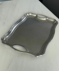 Plateau de service carré en acier inoxydable, design personnalisé, prix de gros, pour le rangement et la présentation des aliments sur votre table - Product Image 1