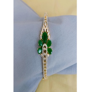 Adorable Premium Quality CZ Gold Finish Bracelet for Women Girls AD Stones Zircon <b>Charm</b> Bracelet For Women - Product Image 2