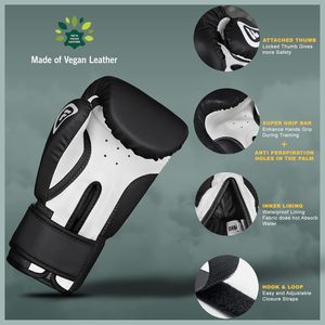 Guantes de Boxeo Muay Thai Farabi Personalizados con Logotipo para Niños y Jóvenes, para Entrenamiento de Kickboxing y Sparring, con Cuero PU - Product Image 4