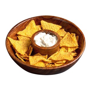 <b>Rustic</b> Wooden Bowl Natural <b>Wood</b> Handcrafted Serving Bowl for <b>Dining</b> <b>Table</b> Salad Snacks and Home Decoration - Product Image 3