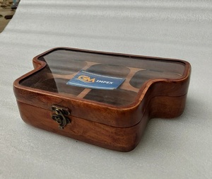 Fabrication de qualité supérieure Boîte à épices en bois artisanale Style fleur nautique Poli Accueil Ustensiles de cuisine Stockage importé GM Impex - Product Image 1
