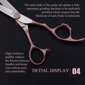 Tijeras de Barbero de Acero Inoxidable de Nuevo Diseño, Tijeras de Peluquería Profesionales de Buena Calidad - Product Image 6