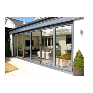 Fenêtres et portes coulissantes en aluminium à 4 rails, résistantes aux intempéries, avec verre trempé - Product Image 3