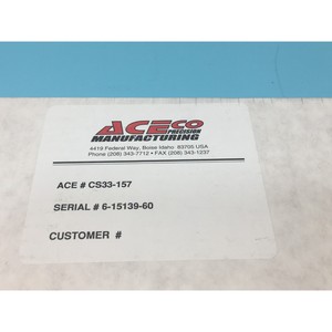 ACECO CS33-157 UPPER ELECTRODE, 160156 - อุปกรณ์และอะไหล่เซมิคอนดักเตอร์ระดับโลกที่เชื่อถือได้ - Product Image 3