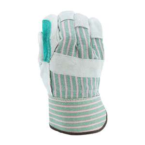 Guantes de Seguridad Certificados EN 388 de Doble Palma de Cuero Vacuno, Antiestáticos, Resistentes al Calor, con Muñequera Elástica para Hombre/Mujer - Product Image 4