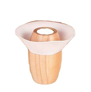 Brûleur d'encens en bois fini naturel décoratif pour la maison, hôtel, utilisation intérieure, brûleur Bakhoor en bois en carton - Product Image 1