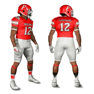 Ensemble d'uniformes de football américain Tigers pour hommes, maillot sublimé à manches courtes, pantalon ajusté anti-humidité, toutes saisons - Product Image 3