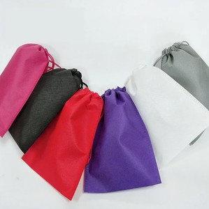 Recyclable Drawstring Non-Woven <b>Packaging</b> <b>Bags</b> with Heat Press Sealing Offset Printing Shoe Textile Storage <b>Bag</b> Eco Custom - Product Image 5