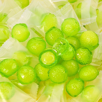 Bonbons gélifiés moelleux fourrés au jus de fruit, saveur citron vert, bonbons pelables, fournisseur de collations pour fêtes d'enfants