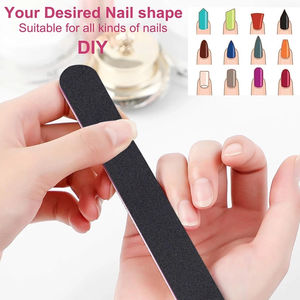 Kit professionnel de mini-limes à ongles double face avec logo personnalisé, en acier inoxydable, grain 80, pour manucure et pédicure - Product Image 3