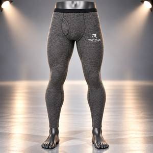 Men's <b>Thermal</b> Leggings Winter Underwear Full Length Tights Quick Dry Stretch Base Layer for Outdoor Wear - Product Image 1