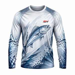 Camisa de Pesca para Hombre con Protección Solar UPF 50+, Ropa de Pesca de Alto Rendimiento, Manga Larga para Actividades de Pesca en Verano - Product Image 4