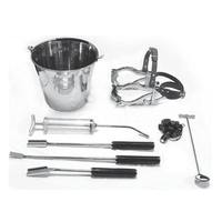 Kit dentaire équin McPherson : Spéculum, écarteur buccal, cisaille à sabots, râpes à sabots pour chien, réutilisable, en acier inoxydable allemand