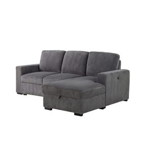 Divano Letto Sezionale Estraibile Melody Grey - Product Image 3