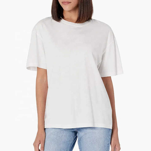 Camisetas de Mujer 100% Algodón con Logotipo Personalizado, Nueva Llegada, Manga Corta, Cuello Redondo, Color Liso, Estilo Casual, Venta al Por Mayor - Product Image 1