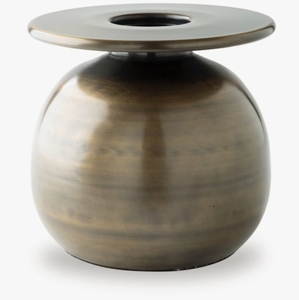 Jarrón Ondulado de Metal Plateado Hecho a Mano y Ecológico - Contenedor Rectangular Moderno con Diseño Acanalado para Mesa, Decoración Interior Contemporánea de Lujo - Product Image 2