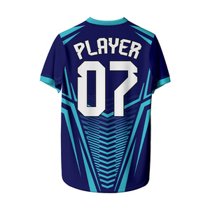 Personalized Custom Men's Soccer Jerseys Breathable 100% Polyester Heat Transfer Printed Short Sleeve Football Shirts for Teams - Product Image 2