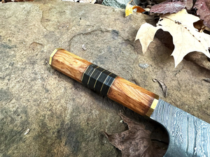 Couteau de Chef Professionnel Artisanal LEGACY BLADES en Acier Damas, Manche en Bois de Palissandre, Lame de 8-9,9 pouces, Conception Ambidextre, Moderne - Product Image 5