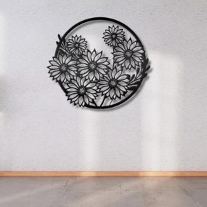 Home <b>Decor</b> Crafts Living Room Accessories Cast Iron Art Deco Hanging Custom <b>Flower</b> <b>Wall</b> <b>Decor</b> - Product Image 4