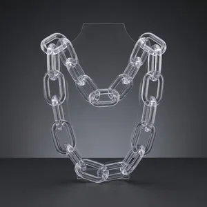 <b>Clear</b> <b>Resin</b> Chain Link Sculpture Artistic Customized Shape Handmade Decorative Ornament Blue Gradient Artizon Studio Home Custom - Product Image 3