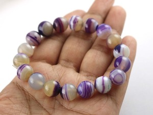 Purple Agate Resin Beaded Stretch <b>Bracelet</b> Handmade <b>Boho</b> Fashion Gift For Women Accessories Resin Crafts - Product Image 2