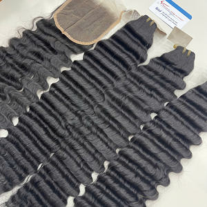 Extensions de cheveux vierges vietnamiennes de luxe brillantes, ondulées en profondeur, couleur naturelle, prêtes à être expédiées - Product Image 2