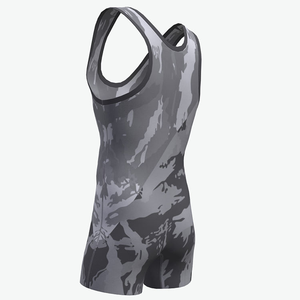 Nueva Llegada, Singlet de Lucha Libre de Poliéster Estampado por Descarga, Ligero, de Secado Rápido, Transpirable, Unisex, Tela de 260g, Venta al por Mayor - Product Image 2