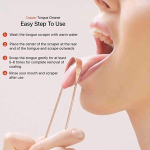 Limpiador de Lengua 100% Cobre Puro para Niños y Adultos, Remedio Ayurvédico para la Higiene Bucal Diaria, Aliento Fresco y Salud - Product Image 6