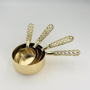 Tazas Medidoras de Acero Inoxidable 202 de Alta Pureza al por Mayor, Tazas Medidoras Multiusos Modernas y Creativas con Asa Clásica - Product Image 1