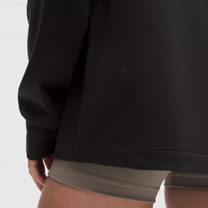 เสื้อยืดผู้หญิง แขนยาว คอกลม สีพื้น ผ้าฝ้าย 100% ทรงเข้ารูป ระบายอากาศ แห้งเร็ว เหมาะสำหรับโยคะ รับสกรีนโลโก้ตามสั่ง สำหรับฤดูร้อน - Product Image 5