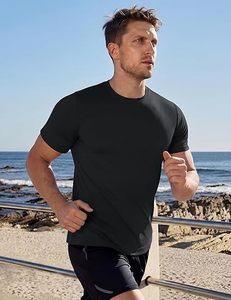 T-shirt en coton pour homme, manches courtes, décontracté, uni, confortable, idéal pour l'été, fabriqué en usine au Bangladesh - Product Image 5
