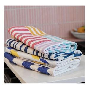 100% Organic Cotton Cleaning Cloth Two Piece Manual Handloomed <b>Small</b> Guest Hand Multi Color Waffle Weaved Durable Kitchen <b>Towel</b> - Product Image 2