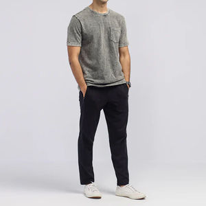 Camiseta Oversize con Efecto Ácido para Hombre, Camiseta Vintage de Algodón Lavado, Proveedor Mayorista - Product Image 3
