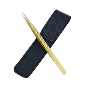 Pinzas de Aislamiento Rectas de 14 cm para Extensiones de Pestañas, Acero Inoxidable, Antioxidantes, Agarre de Diamante, Ligeras, con Empaque Personalizado - Product Image 1