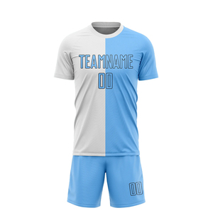 Mens <b>Soccer</b> Sportswear Uniform Breathable Jersey and Shorts Set for Football Matches and Training - Product Image 2