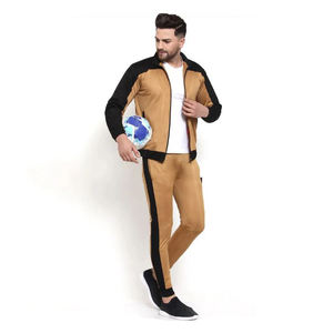 Ensemble de survêtement deux pièces en molleton de coton pour homme, style streetwear décontracté, avec sweat à capuche et pantalon, séchage rapide, personnalisable - Product Image 3
