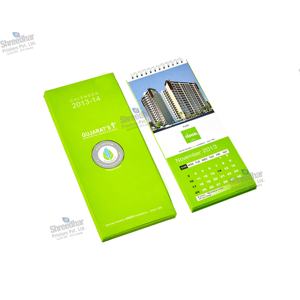 Calendrier de bureau promotionnel durable, personnalisé, 2026, impression offset, calendrier de l'avent de bureau en carton avec papier offset - Product Image 2