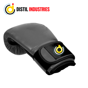 Gants de boxe en cuir noir, gants d'entraînement pour arts martiaux, gants de pratique pour sac de frappe, pour salle de boxe - Product Image 4