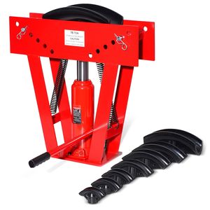 Piegatubi Idraulica Manuale da 16 Tonnellate per Tubi di Scarico in Rame con 8 Matrici (da 1/2 a 3 Pollici) Regolabile a 90-180 Gradi - Product Image 1