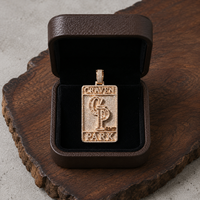 Pendentif personnalisé en argent 925 avec lettres, style hip-hop, micro-pavé de moissanite baguette, pour mariage, unisexe