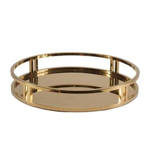 Bandeja Rectangular de Metal y Acero Inoxidable de Lujo para Servicio de Alimentos en Hoteles y Restaurantes, Bandeja Reciclable para Uso Doméstico - Product Image 1