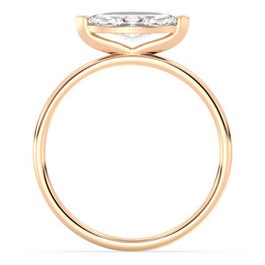 REYES HPHT CVD Lab Grown Diamond Engagement Rings For Women Solid 14K Rose Gold OEM ODM Customized Fine Jewelry - Product Image 4